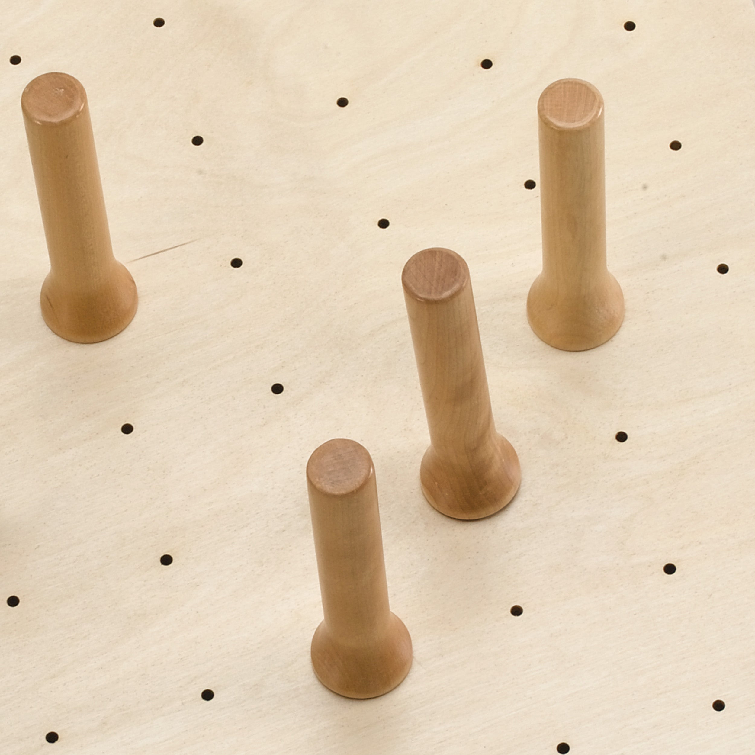 Large 39 x 21 Wood Peg Board Natural  39.25 in (997 mm) W x 21.25 in (540 mm) D x 0.6 in (15 mm) H