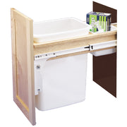 35 Qrt Top mount Waste Container (1-3/4" faceframe) Natural  11.5 in (292 mm) W x 22.25 in (565 mm) D x 17.88 in (454 mm) H