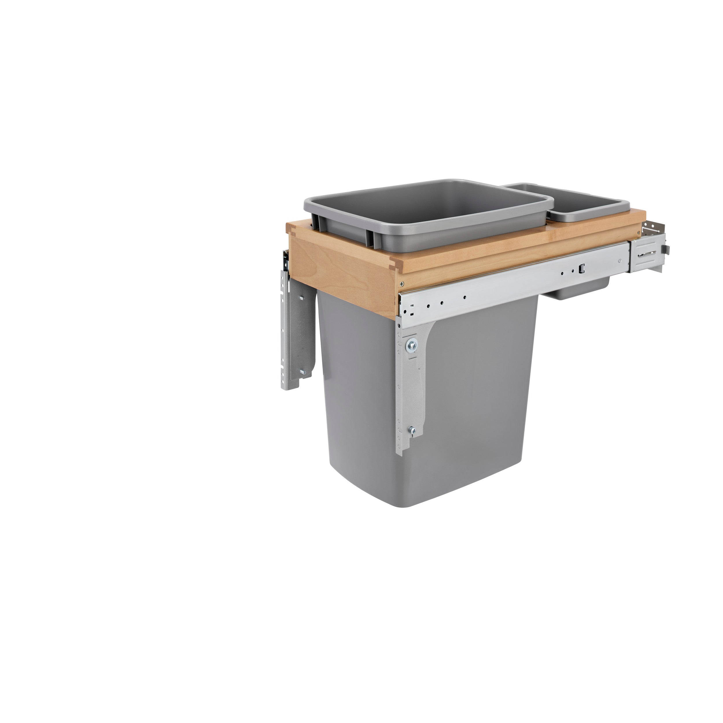 35 Qrt Top mount Waste Container (Inset) Natural  12 in (305 mm) W x 22.13 in (562 mm) D x 17.88 in (454 mm) H