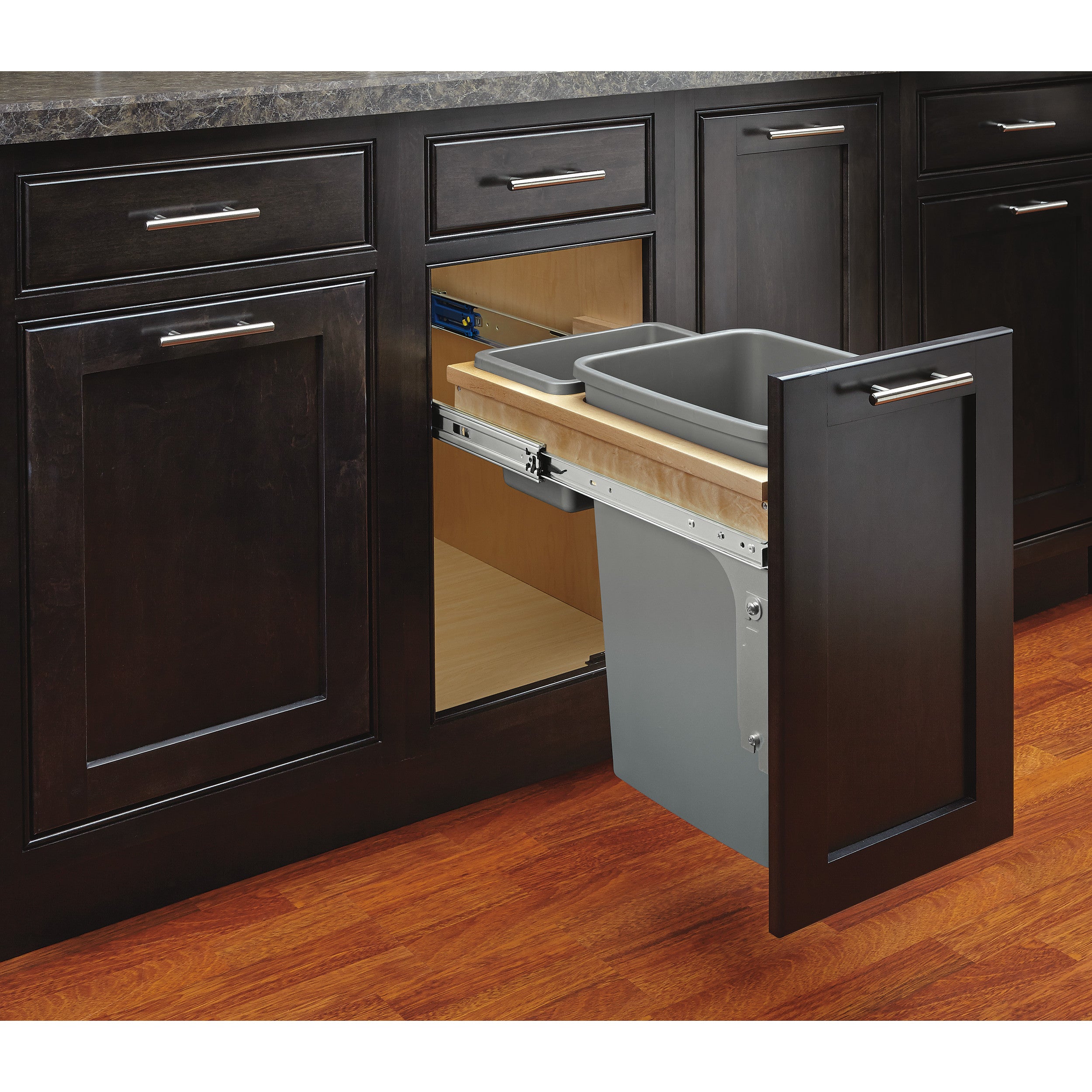 35 Qrt Top mount Waste Container (Inset) Natural  12 in (305 mm) W x 22.13 in (562 mm) D x 17.88 in (454 mm) H