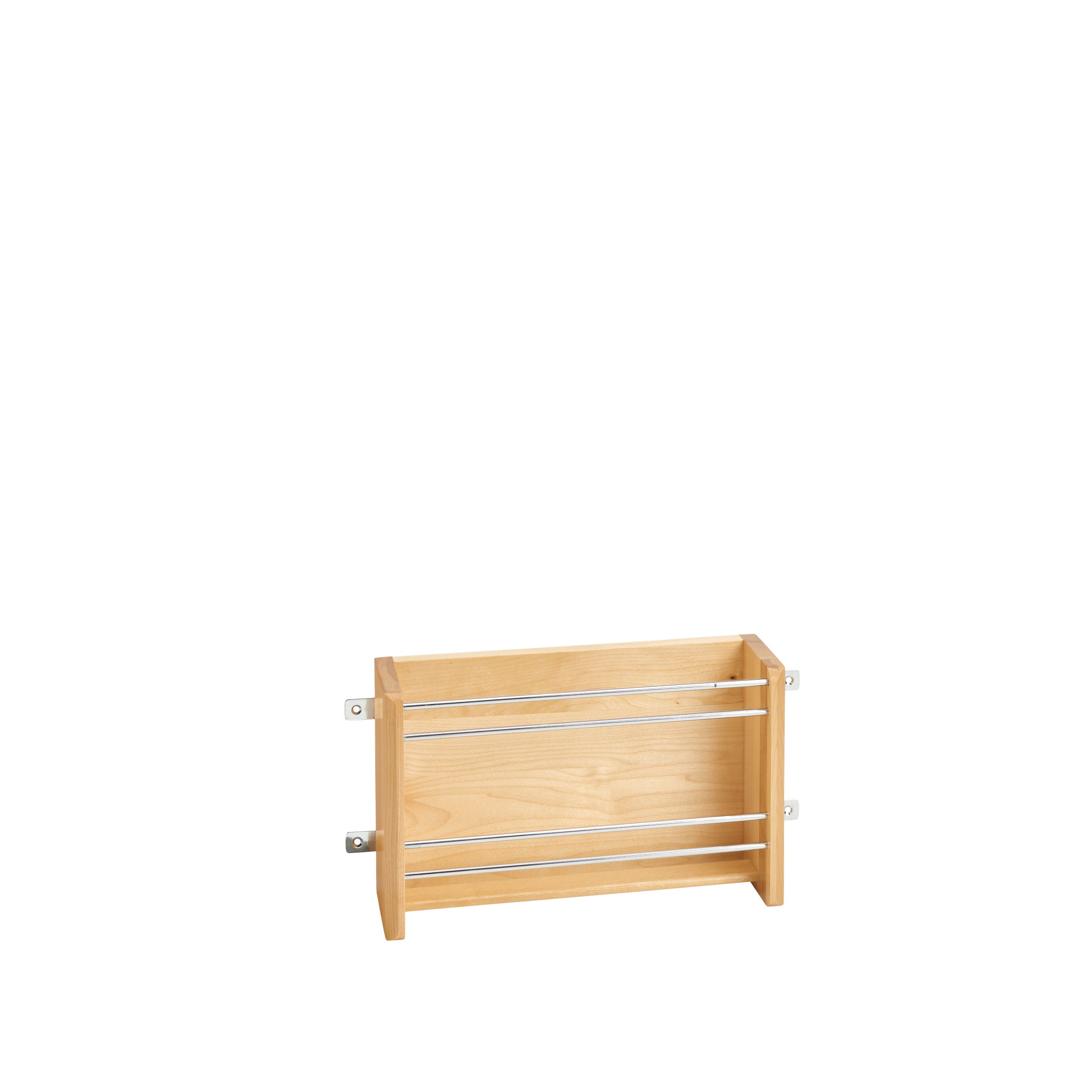 18 in Medium Door mount Foil Rack Natural  13.13 in (334 mm) W x 4 in (102 mm) D x 8 in (203 mm) H
