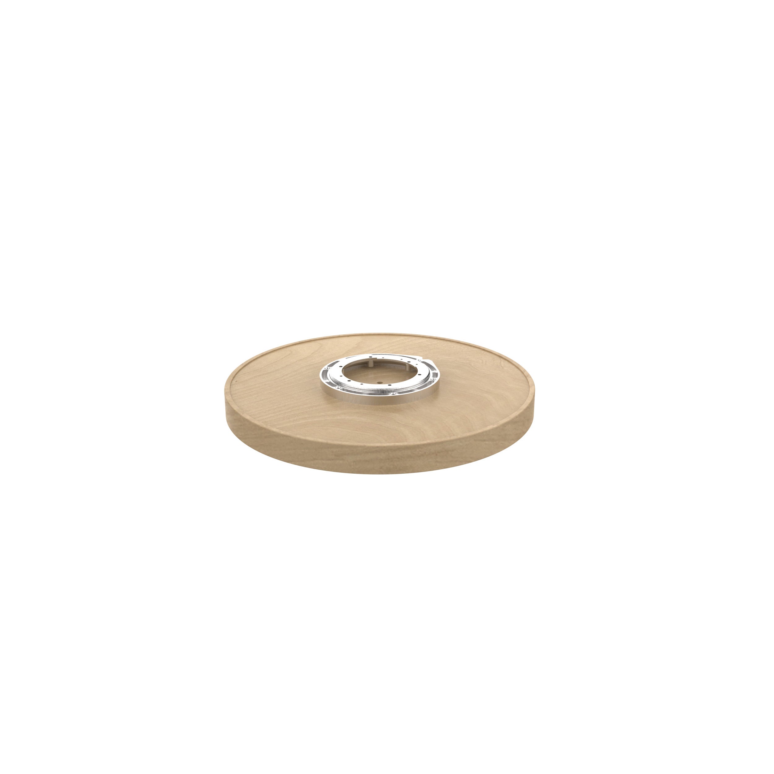 18 in Wood Full Circle Lazy Susan w/Swivel Bearing Natural  18 in (457 mm) W x 18 in (457 mm) D x 2.38 in (60 mm) H