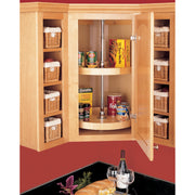 20 in Wood Full Circle Lazy Susans 2-Shelf Natural  20 in (508 mm) W x 20 in (508 mm) D x 26 in (660 mm) H