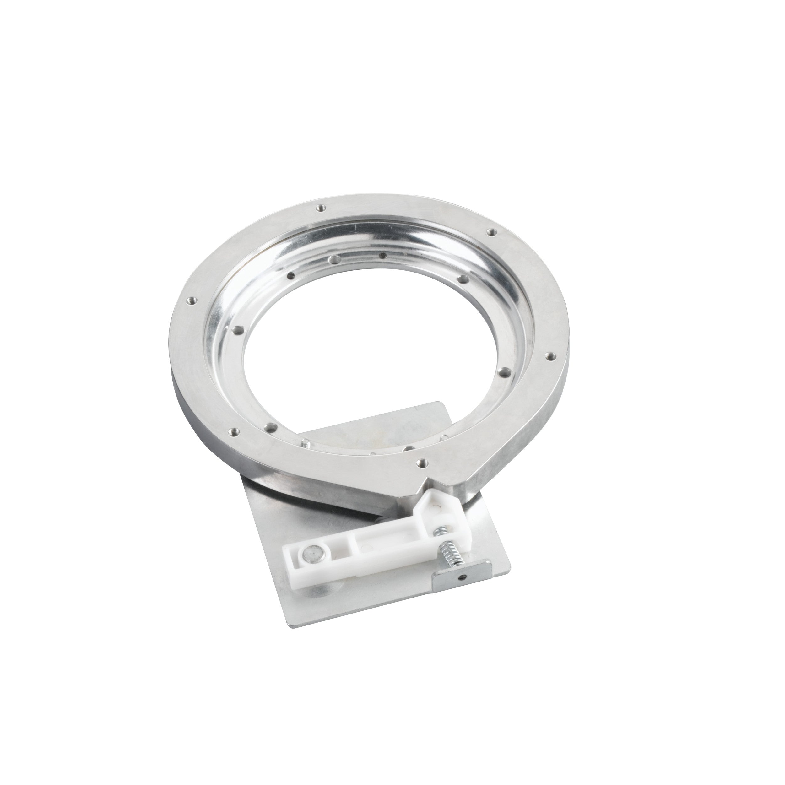22 in Wood D-Shape Lazy Susan w/Swivel Bearing Natural  22 in (559 mm) W x 22 in (559 mm) D x 2.38 in (60 mm) H