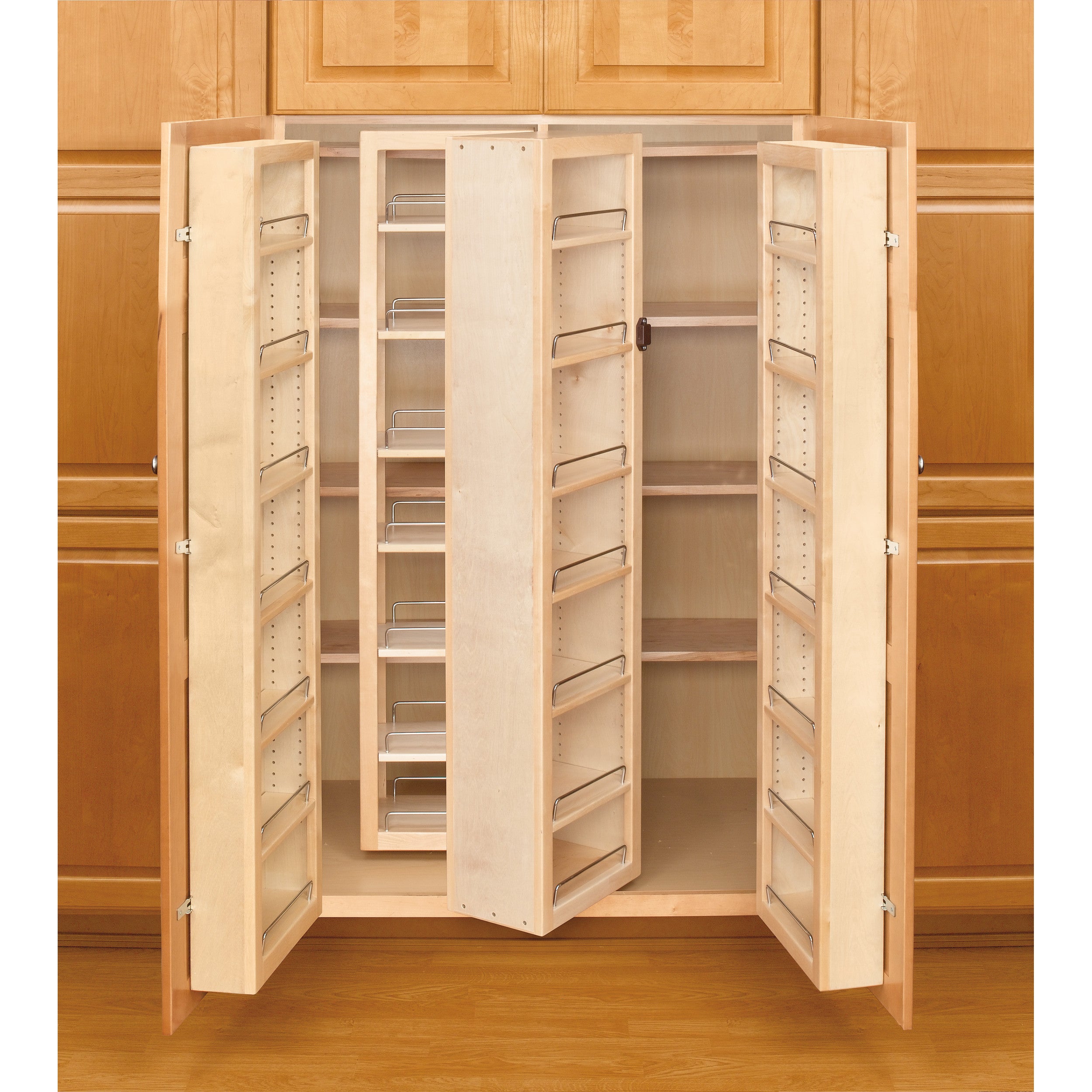 57 in Swing Out Pantry Kit Natural  12 in (305 mm) W x 7.5 in (191 mm) D x 57 in (1448 mm) H
