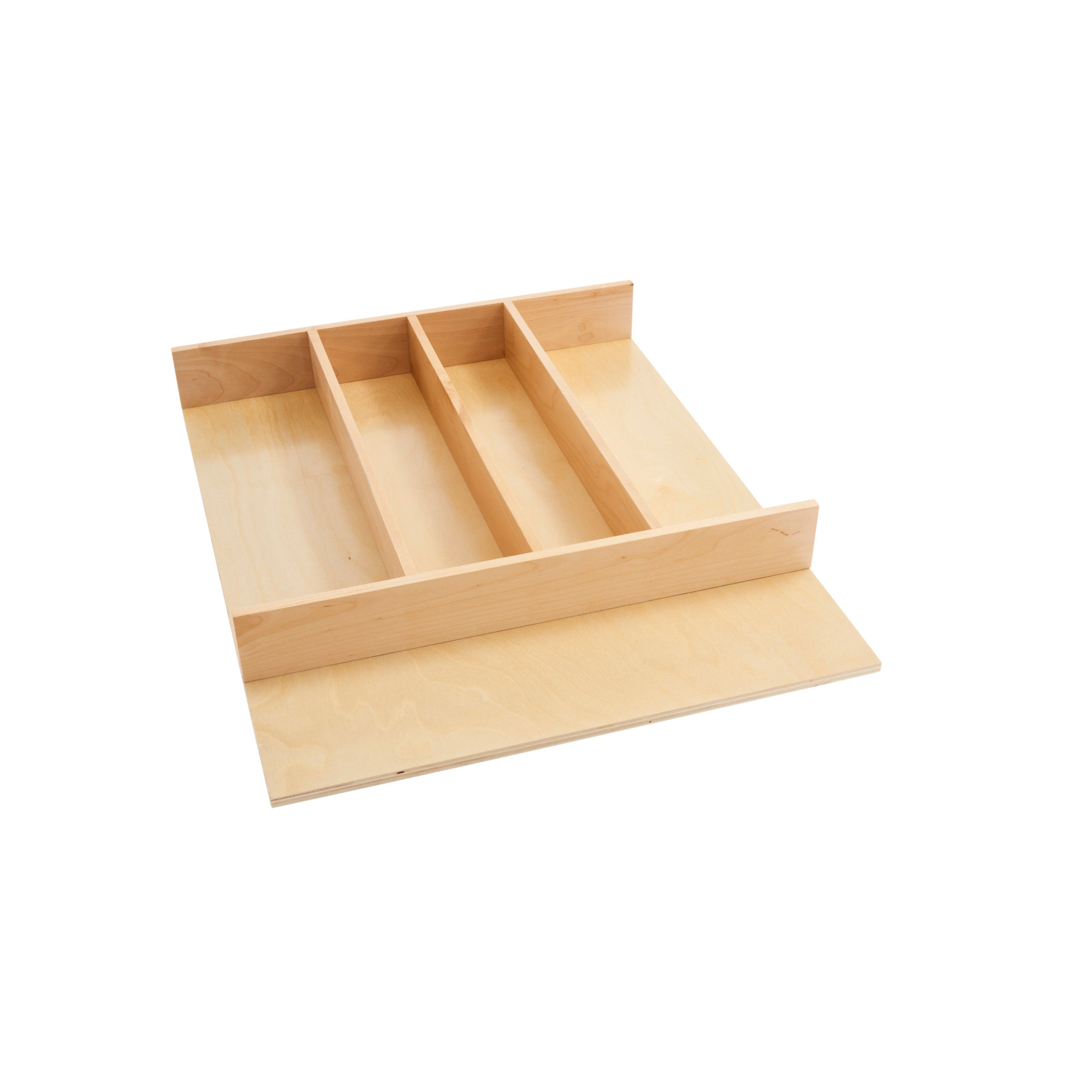 18.5 in Shallow Wood Utility Tray Insert Natural  18.5 in (470 mm) W x 22 in (559 mm) D x 2.38 in (60 mm) H
