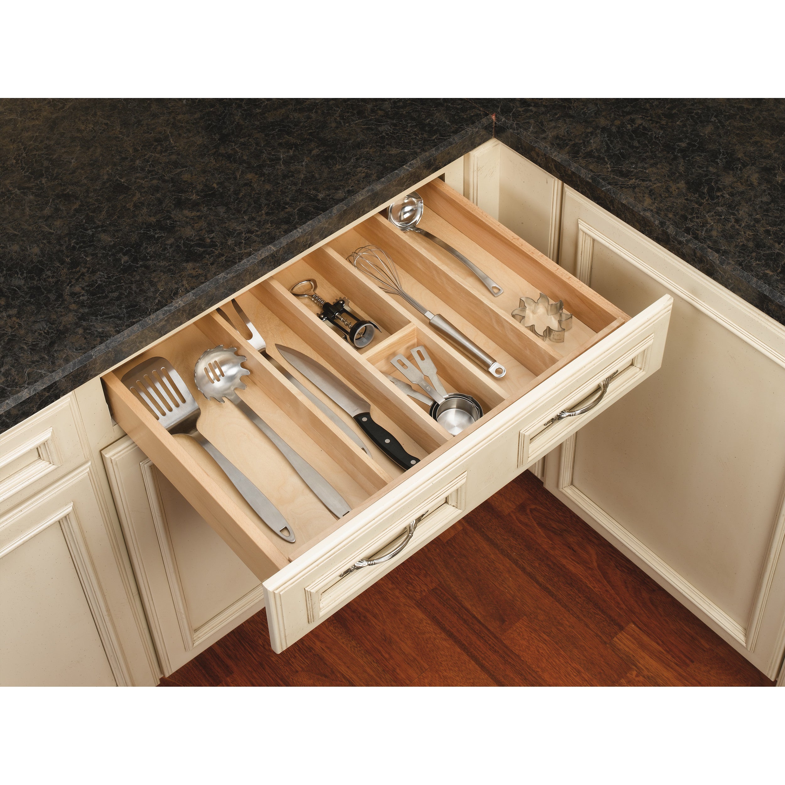 33 in Tall Wood Utility Tray Insert Natural  33.13 in (842 mm) W x 22 in (559 mm) D x 2.88 in (73 mm) H