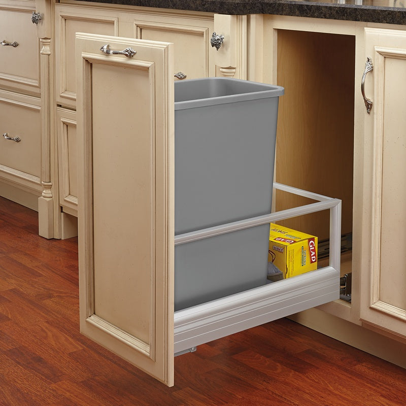 50 Qrt Replacement Container (Silver) Metallic Silver  14.75 in (375 mm) W x 10.75 in (273 mm) D x 21.75 in (552 mm) H