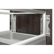 35 Qrt Pull-Out Waste Container w/Rev-A-Motion Silver  12.15 in (309 mm) W x 18 in (457 mm) D x 19.5 in (495 mm) H