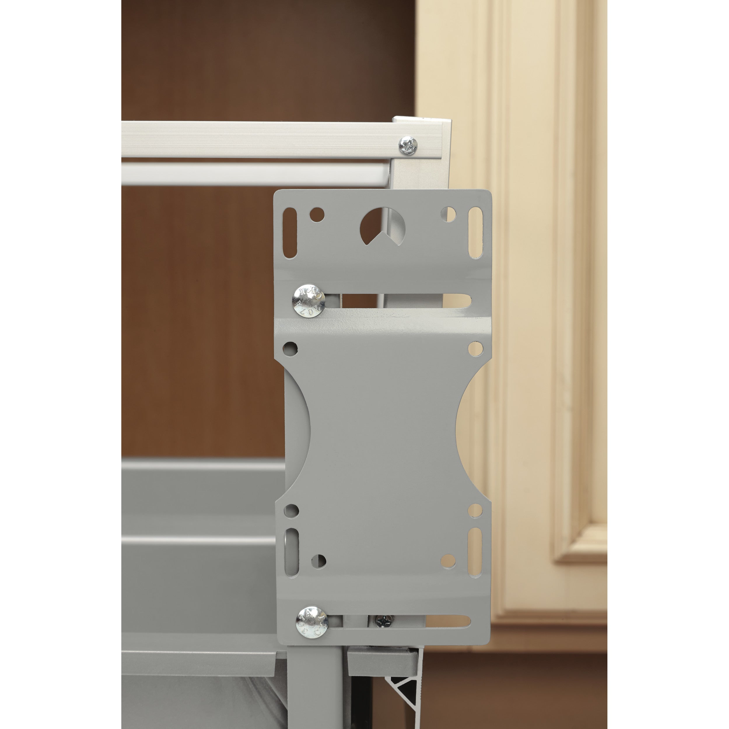 Double 35 Qrt Pull-Out Waste Container w/Rev-A-Motion White  14.19 in (360 mm) W x 22 in (559 mm) D x 19.5 in (495 mm) H