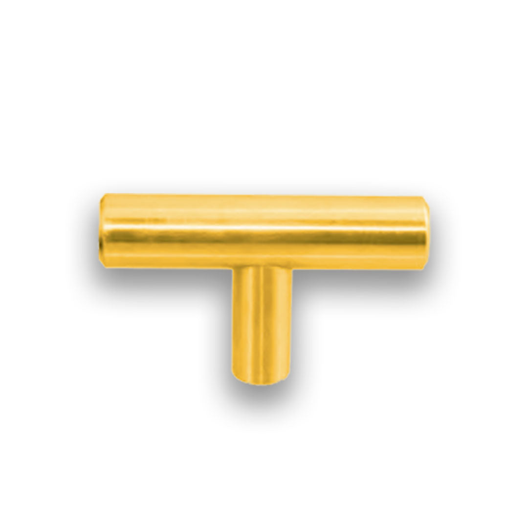 KNOB STEEL 47.5MM 12X10 SATIN BRASS