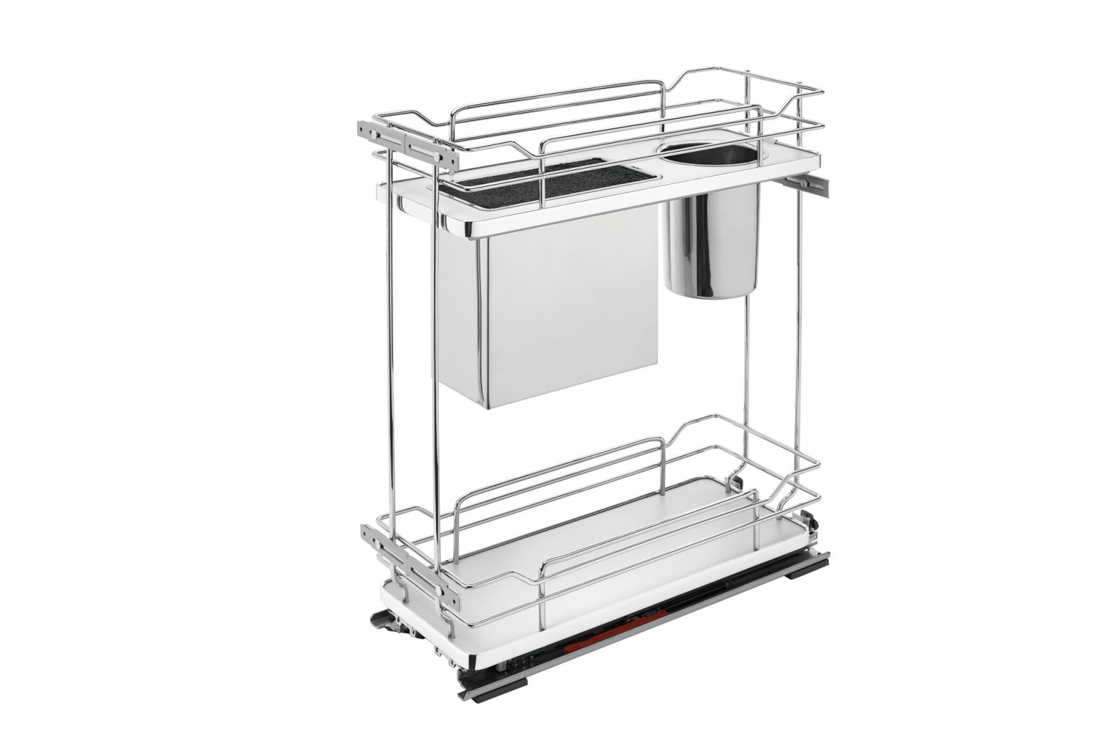 BASE ORGANIZ W KNIFE BLOCK/BINS SHELF (8-3/4" W x 21-11/16" D x 24-1/4" H)