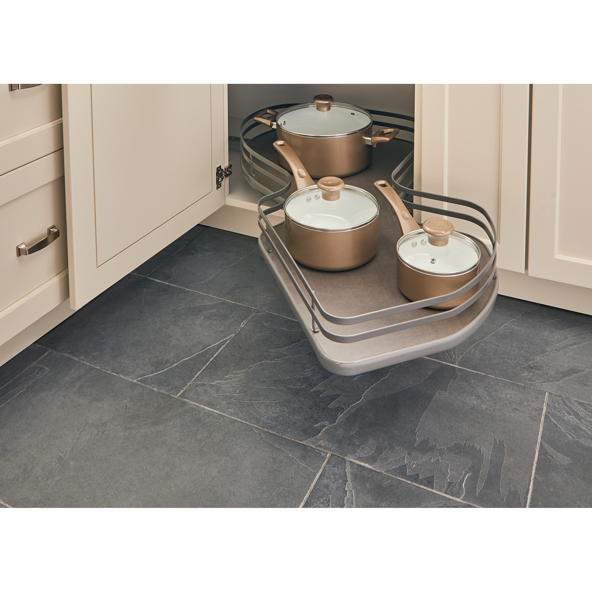 15 in Single-Tier Organizer for a Blind Right Gray  33 in (838 mm) W x 21.85 in (555 mm) D x 6.5 in (165 mm) H