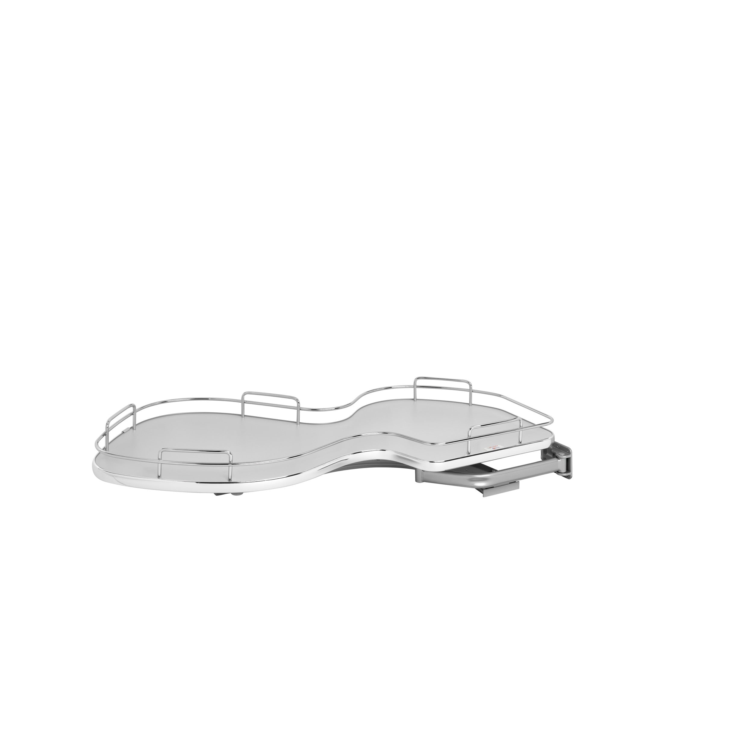 18 in Single-Tier Organizer for a Blind Left Gray  37.63 in (956 mm) W x 21.56 in (548 mm) D x 6.5 in (165 mm) H