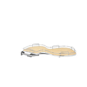 18 in Single-Tier Organizer for a Blind Right Natural  37.63 in (956 mm) W x 21.56 in (548 mm) D x 6.5 in (165 mm) H