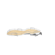 18 in Single-Tier Organizer for a Blind Left Natural  37.63 in (956 mm) W x 21.56 in (548 mm) D x 6.5 in (165 mm) H