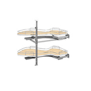 15 in Two-Tier Organizer for a Blind Left Natural  33 in (838 mm) W x 21.88 in (556 mm) D x 24.44 in (621 mm) H