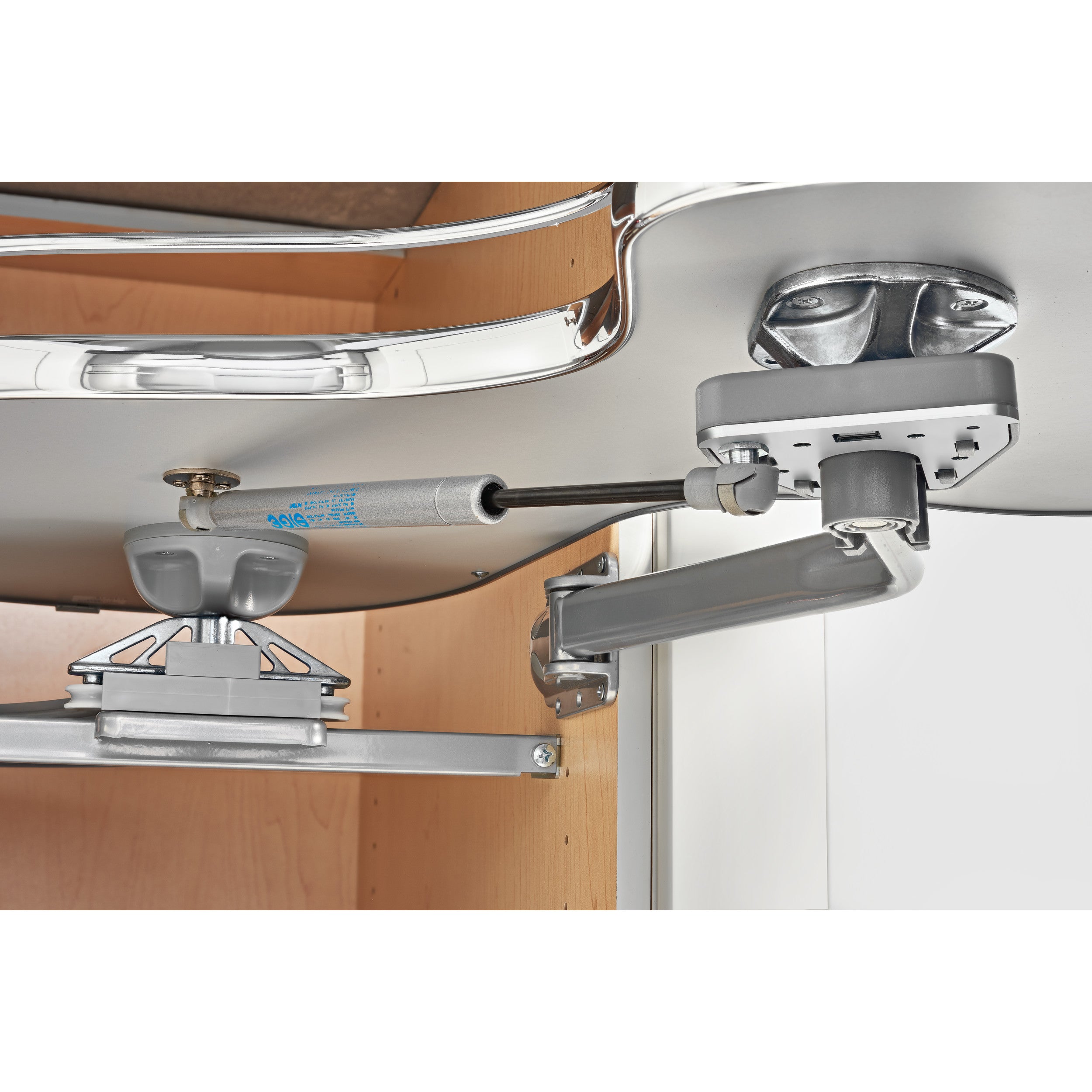 18 in Two-Tier Organizer for a Blind Right Gray  37.6 in (955 mm) W x 21.55 in (547 mm) D x 24.5 in (622 mm) H