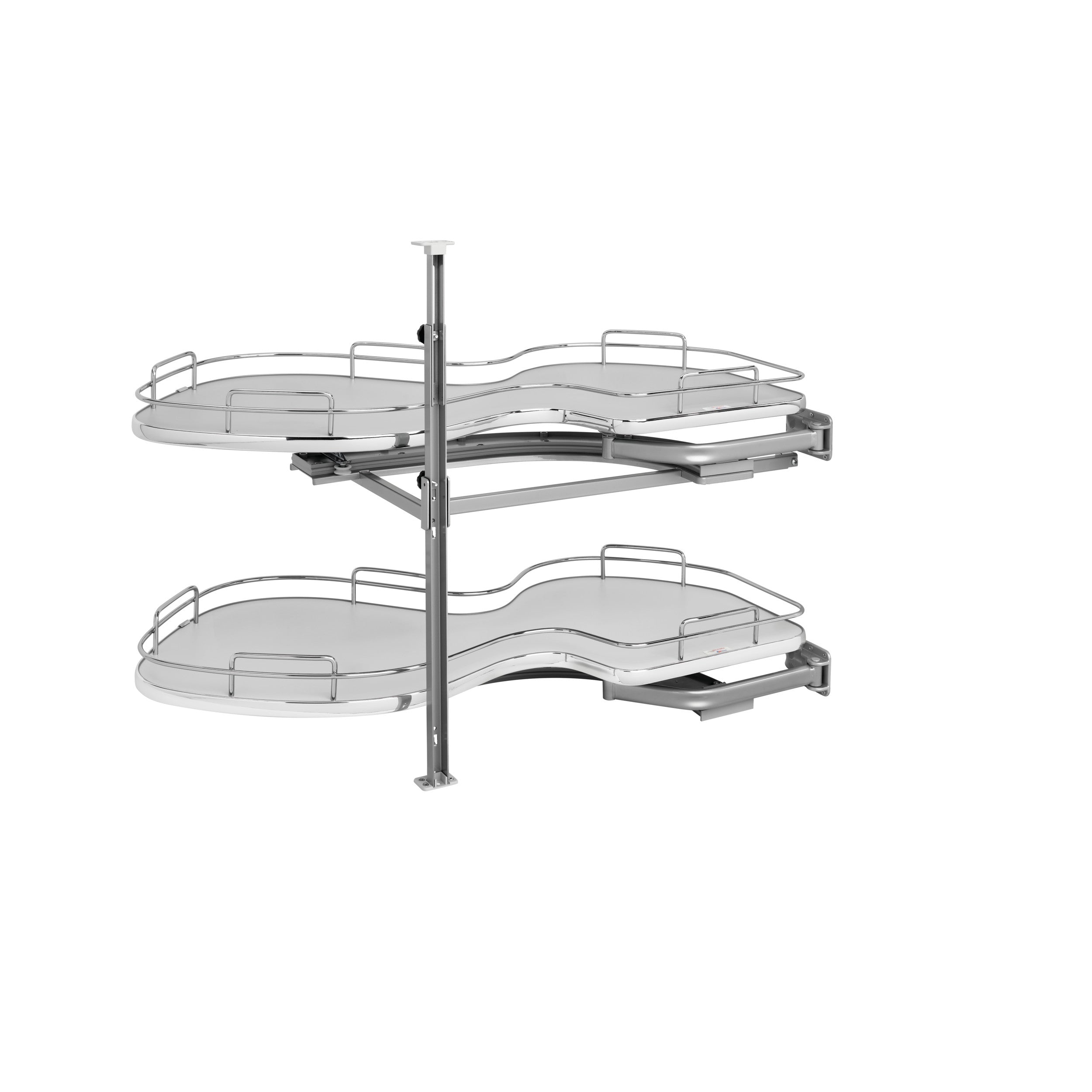 18 in Two-Tier Organizer for a Blind Left Gray  37.63 in (956 mm) W x 21.56 in (548 mm) D x 24.44 in (621 mm) H