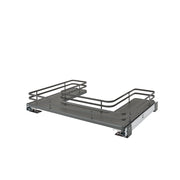 30 in Orion Gray U-Shaped Solid Bottom Pull Out w/ Soft-Close Gray  29.69 in (754 mm) W x 21.69 in (551 mm) D x 5.75 in (146 mm) H