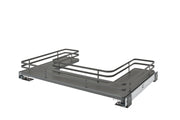 33 in Orion Gray U-Shaped Solid Bottom Pull Out w/ Soft-Close Gray  32.69 in (830 mm) W x 21.69 in (551 mm) D x 5.75 in (146 mm) H