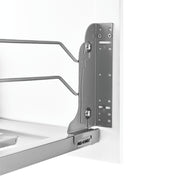 Double 35 Qrt Pull-out Waste Container Soft-Close Gray  14.38 in (365 mm) W x 22.25 in (565 mm) D x 19 in (483 mm) H