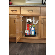 Undersink Cleaning Caddy Chrome  11.25 in (286 mm) W x 16.25 in (413 mm) D x 19.5 in (495 mm) H