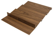 FINELINE STEPPED SPICE HOLDER, 18", WALNUT, 395.5 X 528 X 26MM