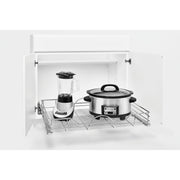 33 in Chrome Pullout Basket w/Soft-Close Chrome  32.36 in (822 mm) W x 21.9 in (556 mm) D x 5.2 in (132 mm) H
