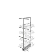 20 in Chrome Basket Pantry Pullout Soft Close Chrome  20.69 in (526 mm) W x 21.69 in (551 mm) D x 50.75 in (1289 mm) H