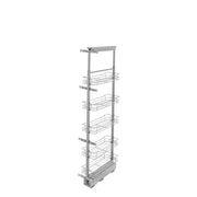 8 in Chrome Basket Pantry Pullout Soft Close Chrome  8.25 in (210 mm) W x 21.69 in (551 mm) D x 58.25 in (1480 mm) H