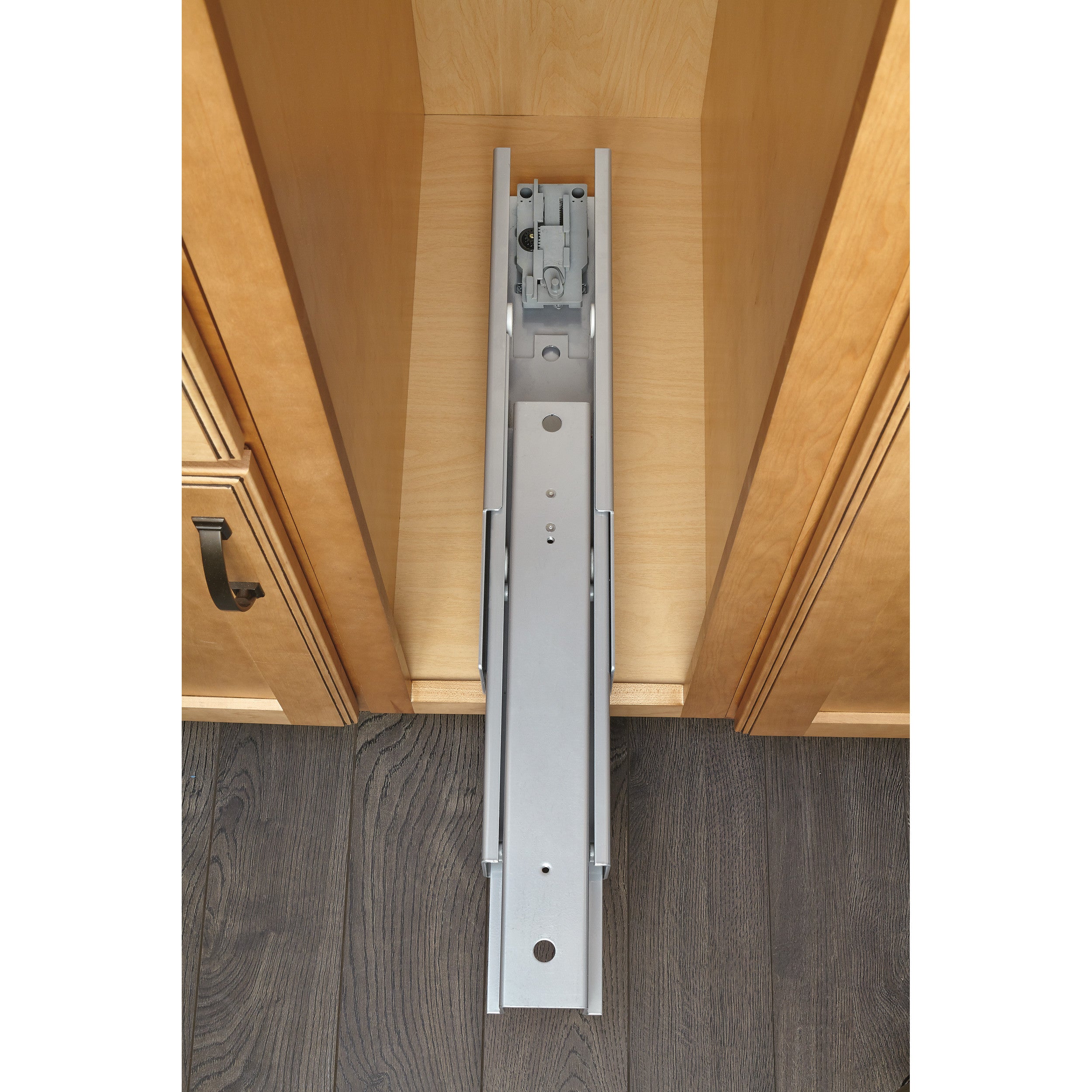 8 in Chrome Basket Pantry Pullout Soft Close Chrome  8.25 in (210 mm) W x 21.69 in (551 mm) D x 73.63 in (1870 mm) H
