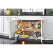 30 in Chrome U-Shaped Pull Out w/Soft-Close Chrome  29.5 in (749 mm) W x 21.9 in (556 mm) D x 5.2 in (132 mm) H