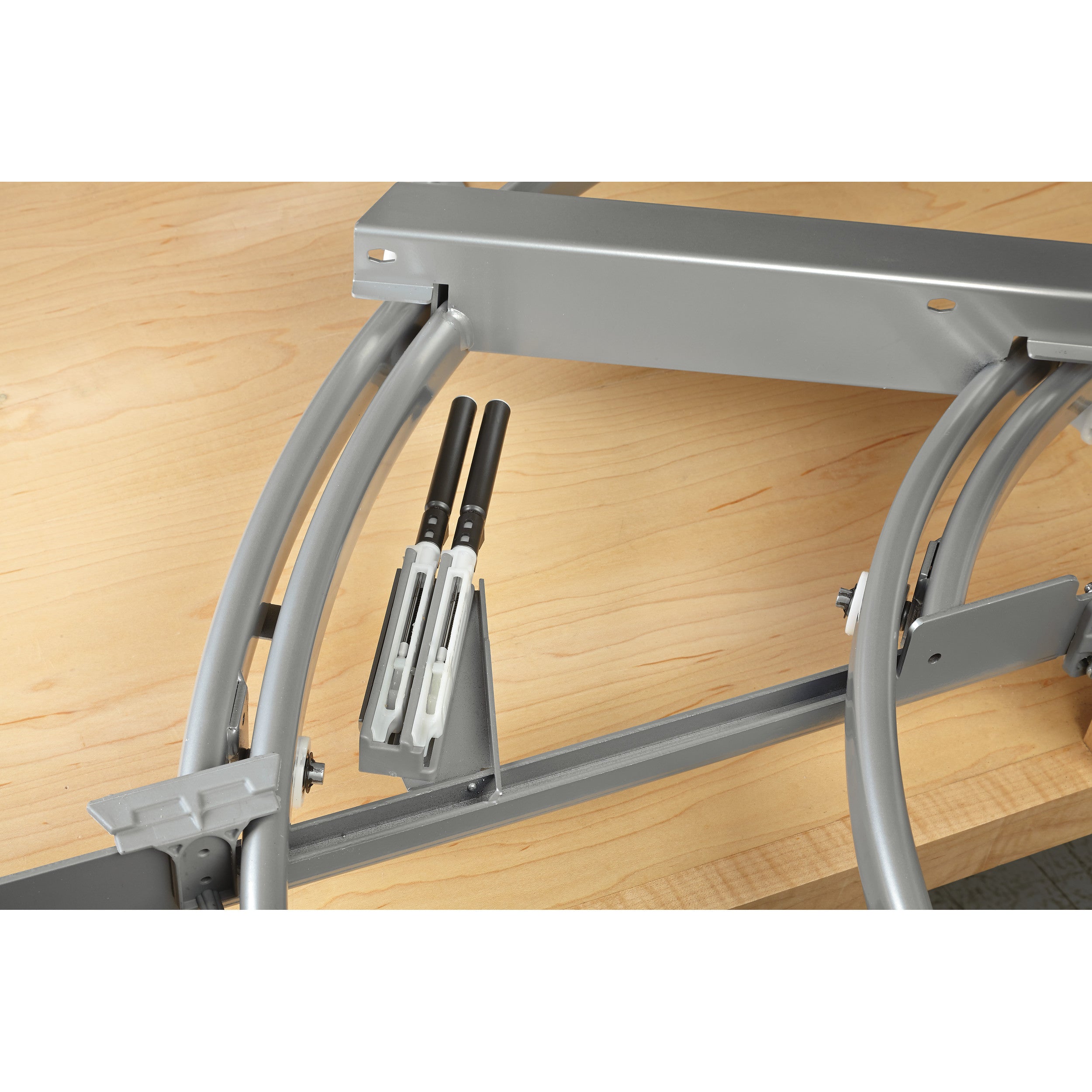 18 in Two-Tier Curve Organizer for a Blind Right Chrome  16 in (406 mm) W x 35.75 in (908 mm) D x 19.75 in (502 mm) H