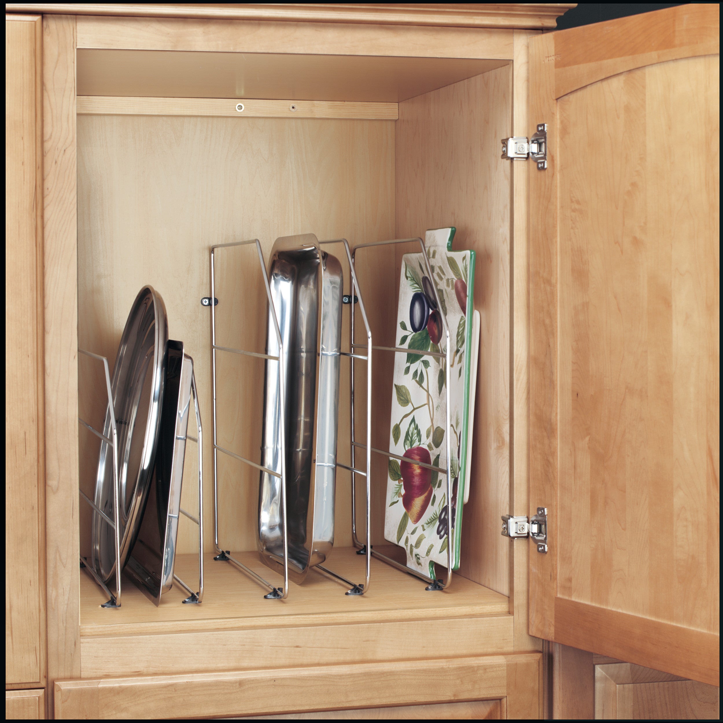 18 in Bakeware Organizer Chrome  0.75 in (19 mm) W x 20 in (508 mm) D x 18 in (457 mm) H