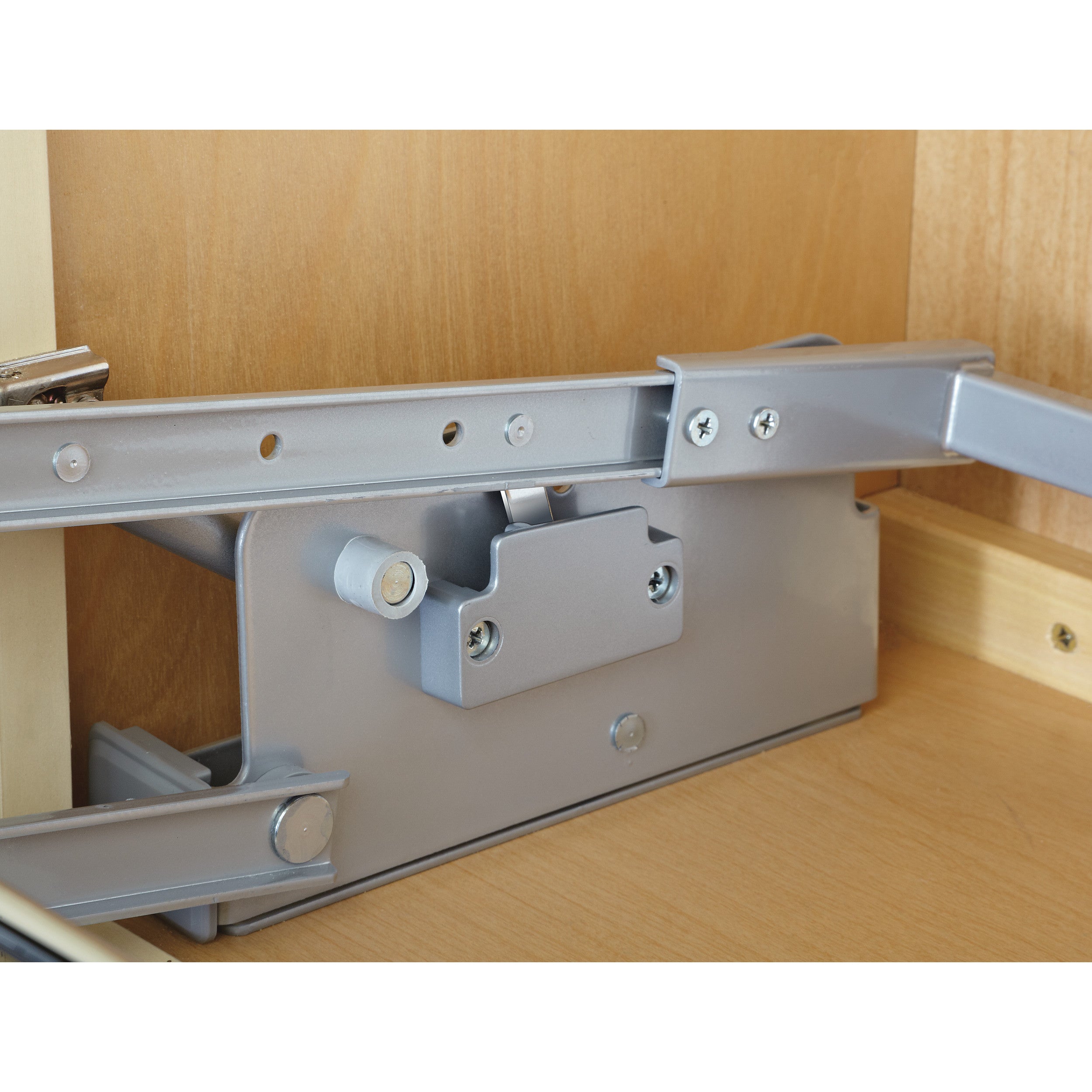 24 in Chrome Pull Down Shelf Chrome  22.25 in (565 mm) W x 10.5 in (267 mm) D x 18.38 in (467 mm) H