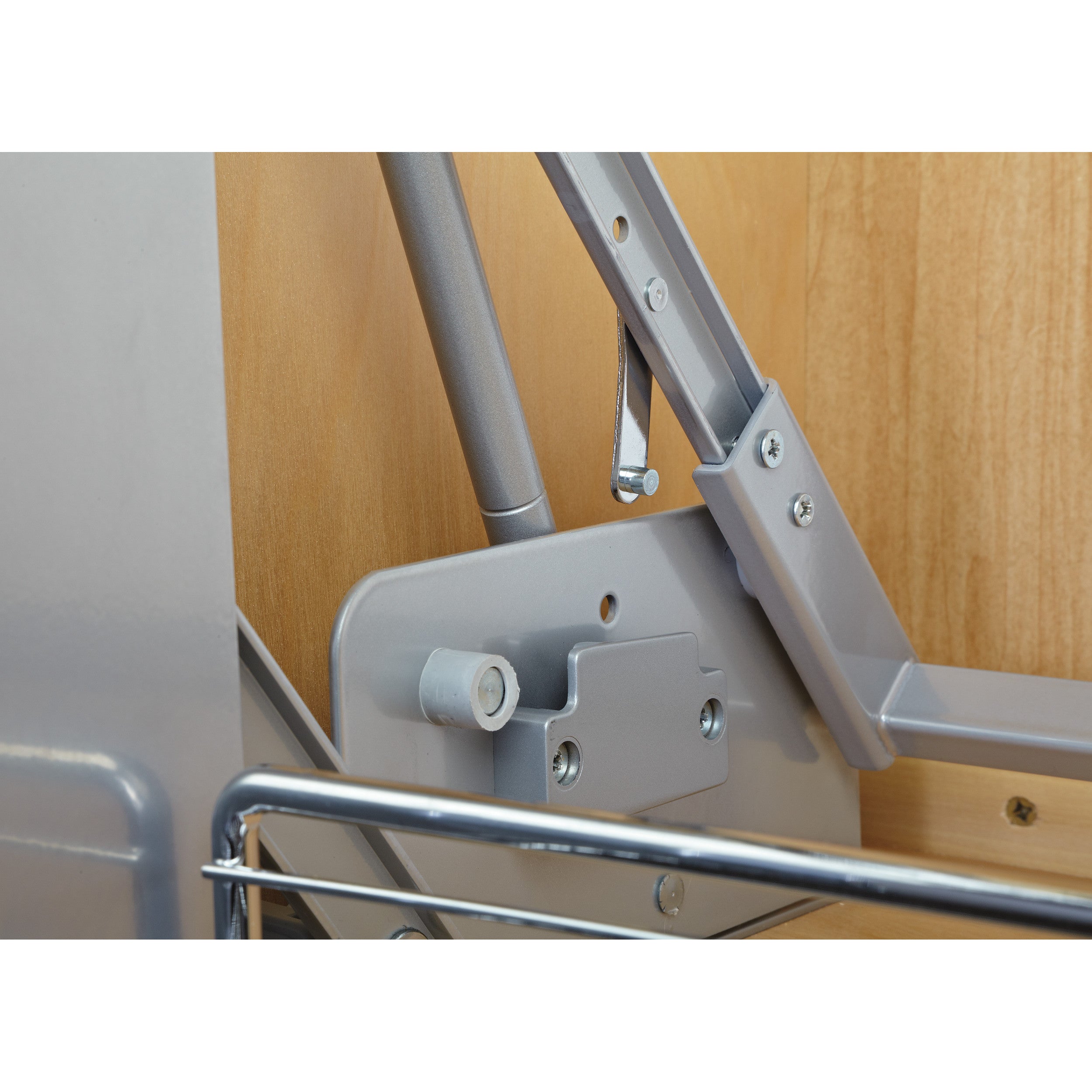 24 in Chrome Pull Down Shelf Chrome  22.25 in (565 mm) W x 10.5 in (267 mm) D x 18.38 in (467 mm) H