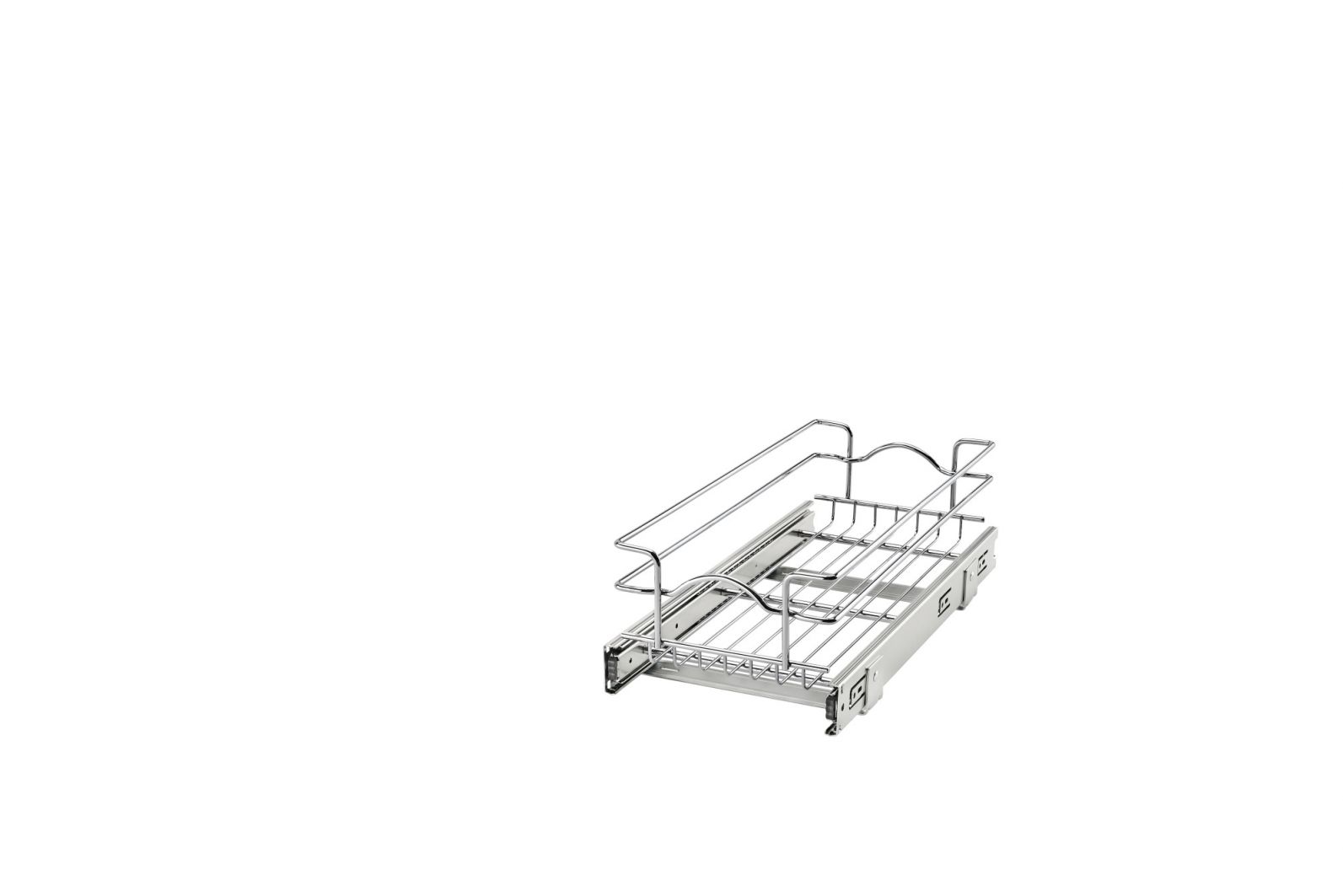 9 in Single Wire Basket (18 in Depth) Chrome  8.38 in (213 mm) W x 18 in (457 mm) D x 7 in (178 mm) H