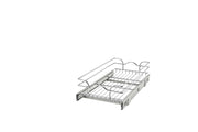 12 in Chrome Two-Tier Wire Baskets Chrome  11.75 in (298 mm) W x 22 in (559 mm) D x 19 in (483 mm) H