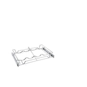 18 in Deluxe Sliding Wine Rack Chrome  18 in (457 mm) W x 14 in (356 mm) D x 2.36 in (60 mm) H