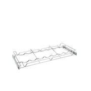 30 in Deluxe Sliding Wine Rack Chrome  30 in (762 mm) W x 14 in (356 mm) D x 2.36 in (60 mm) H