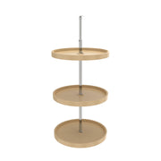 20 in Almond Polymer Full Circle Lazy Susans 3-Shelf Almond  20 in (508 mm) W x 20 in (508 mm) D x 38 in (965 mm) H