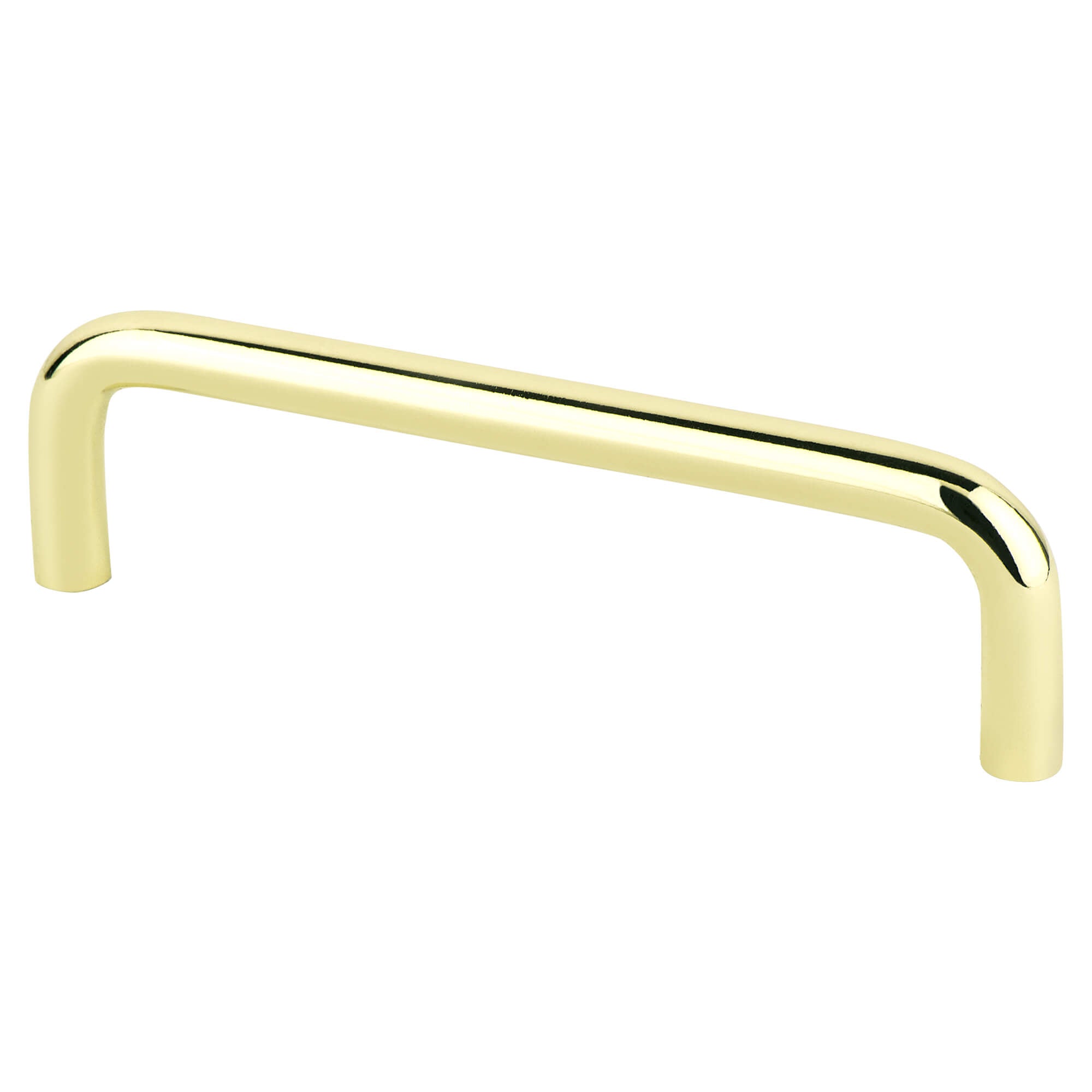 Advantage Wire Pulls 4 inch CC Polished Brass Steel Pull
