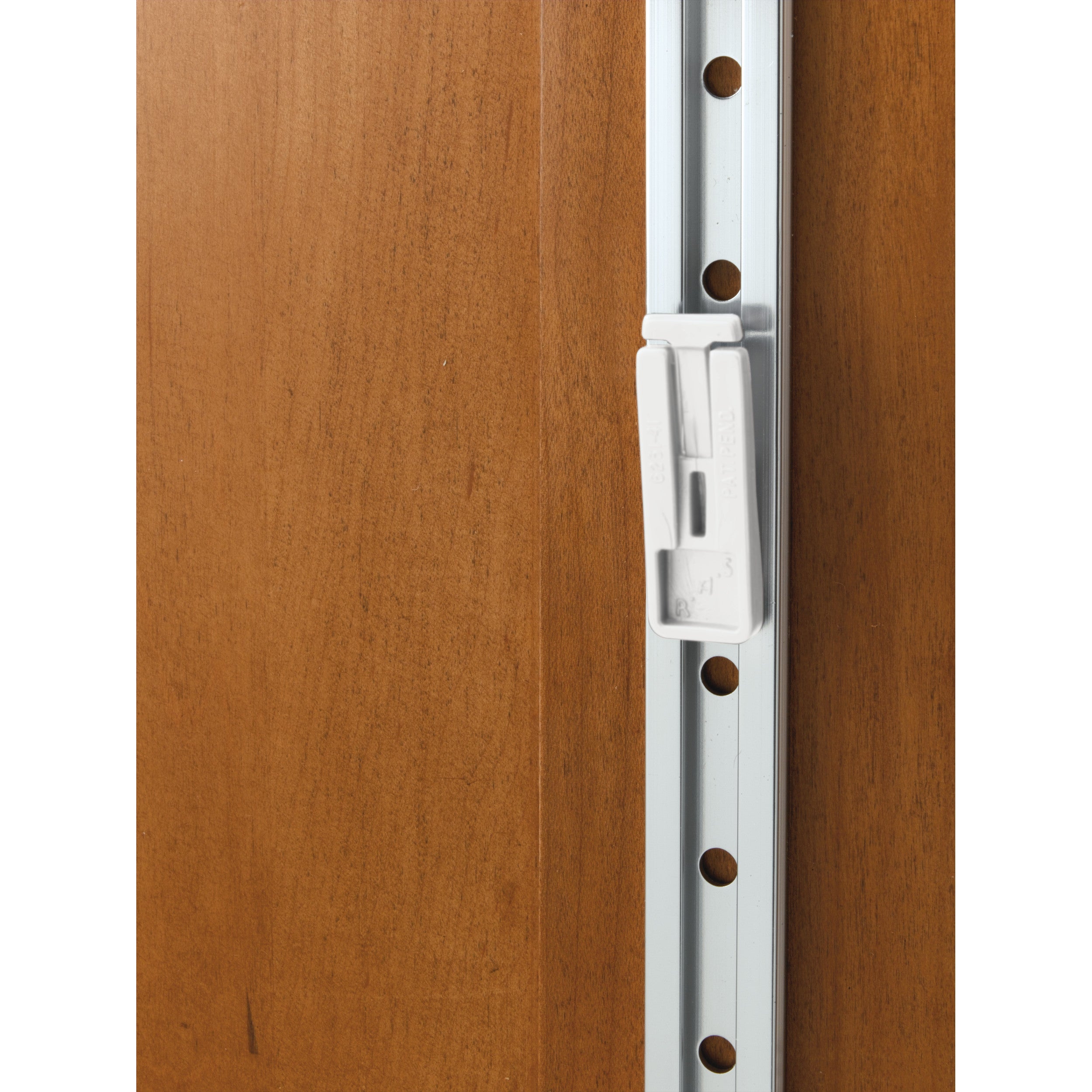 58 in Adjustable Rail System Silver  0.5 in (13 mm) W x 0.13 in (3 mm) D x 58 in (1473 mm) H