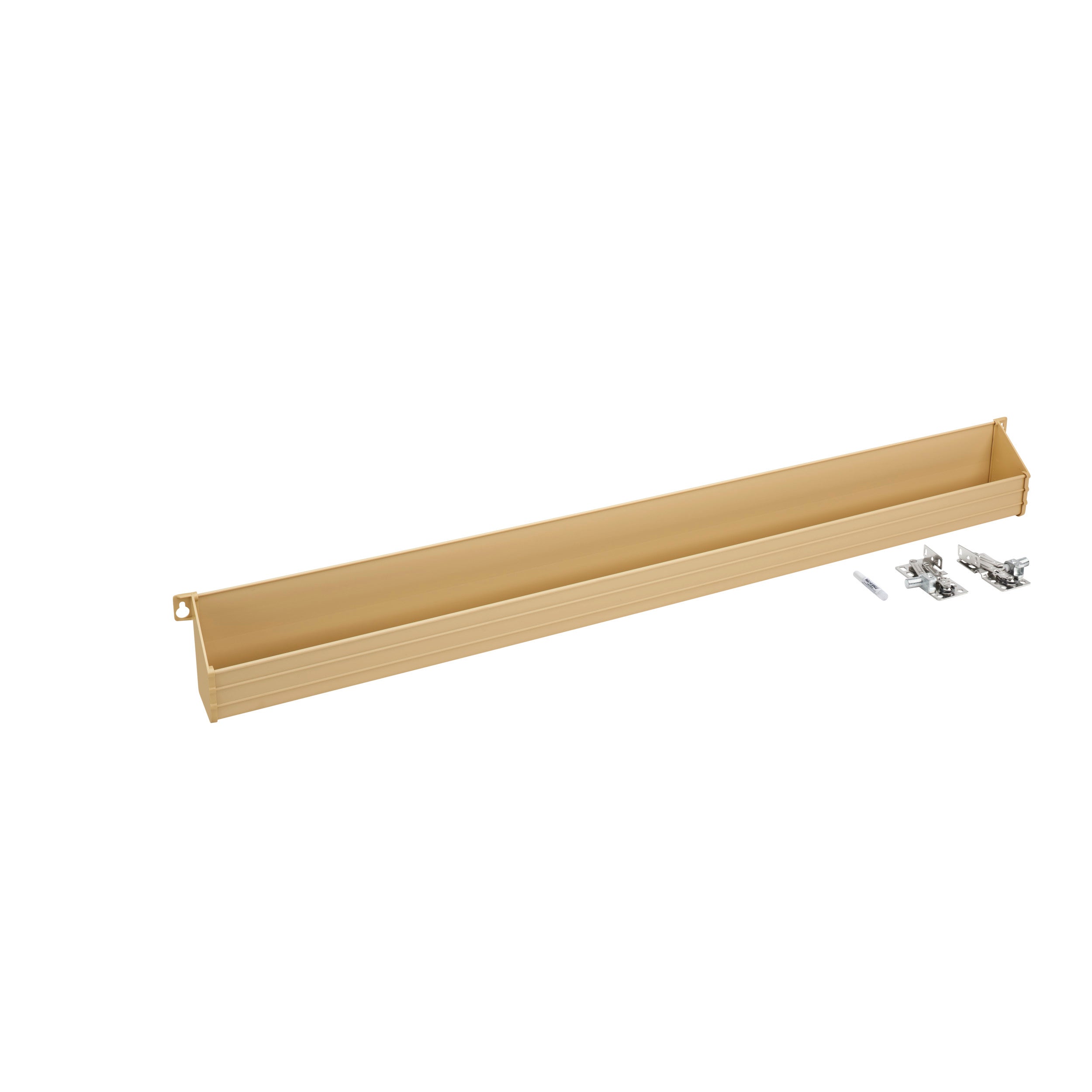 36 in Almond Polymer Tip-Out Tray w/Soft-Close Almond  36 in (914 mm) W x 2.45 in (62 mm) D x 4 in (102 mm) H