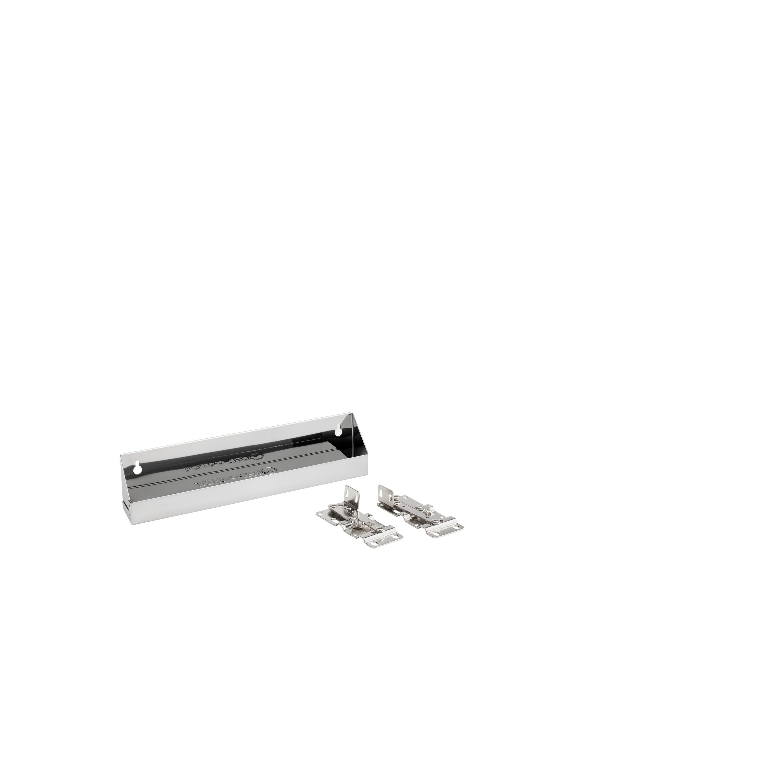 13 in Stainless Steel Tip-Out Tray Silver  13 in (330 mm) W x 2.13 in (54 mm) D x 3 in (76 mm) H