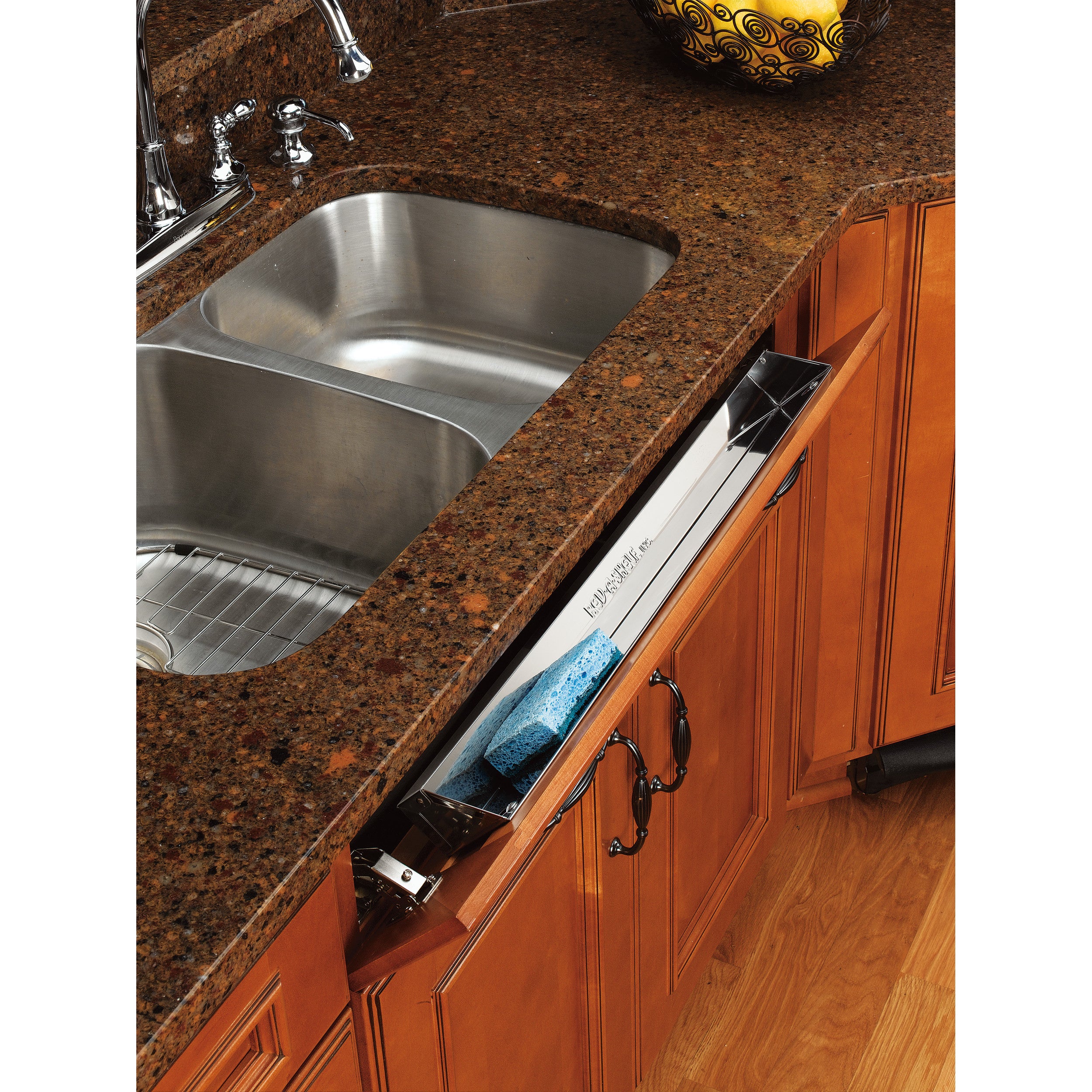 28 in Stainless Steel Tip-Out Tray Silver  28 in (711 mm) W x 2.13 in (54 mm) D x 3 in (76 mm) H