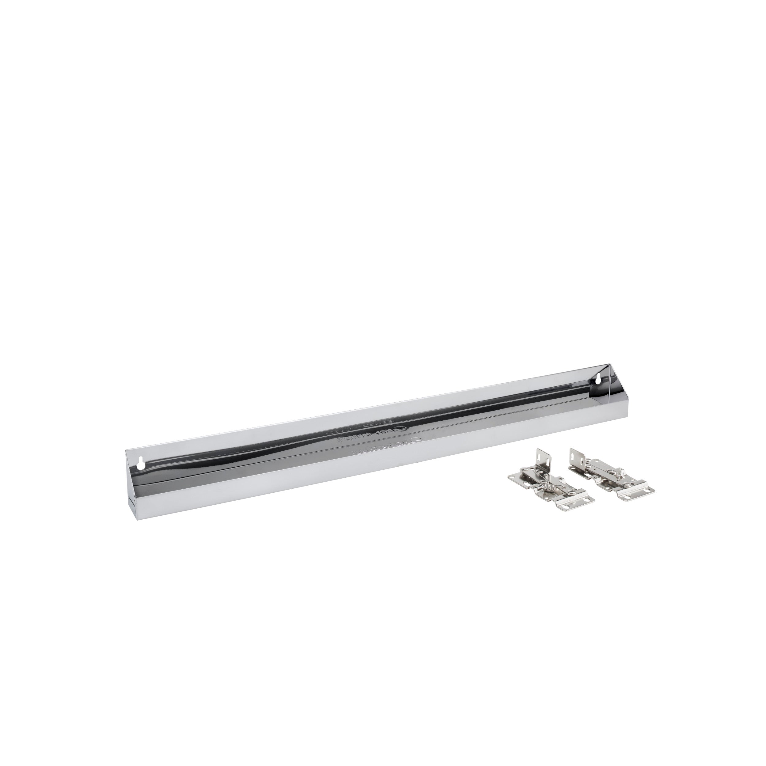 31 in Stainless Steel Tip-Out Tray Silver  31 in (787 mm) W x 2.13 in (54 mm) D x 3 in (76 mm) H