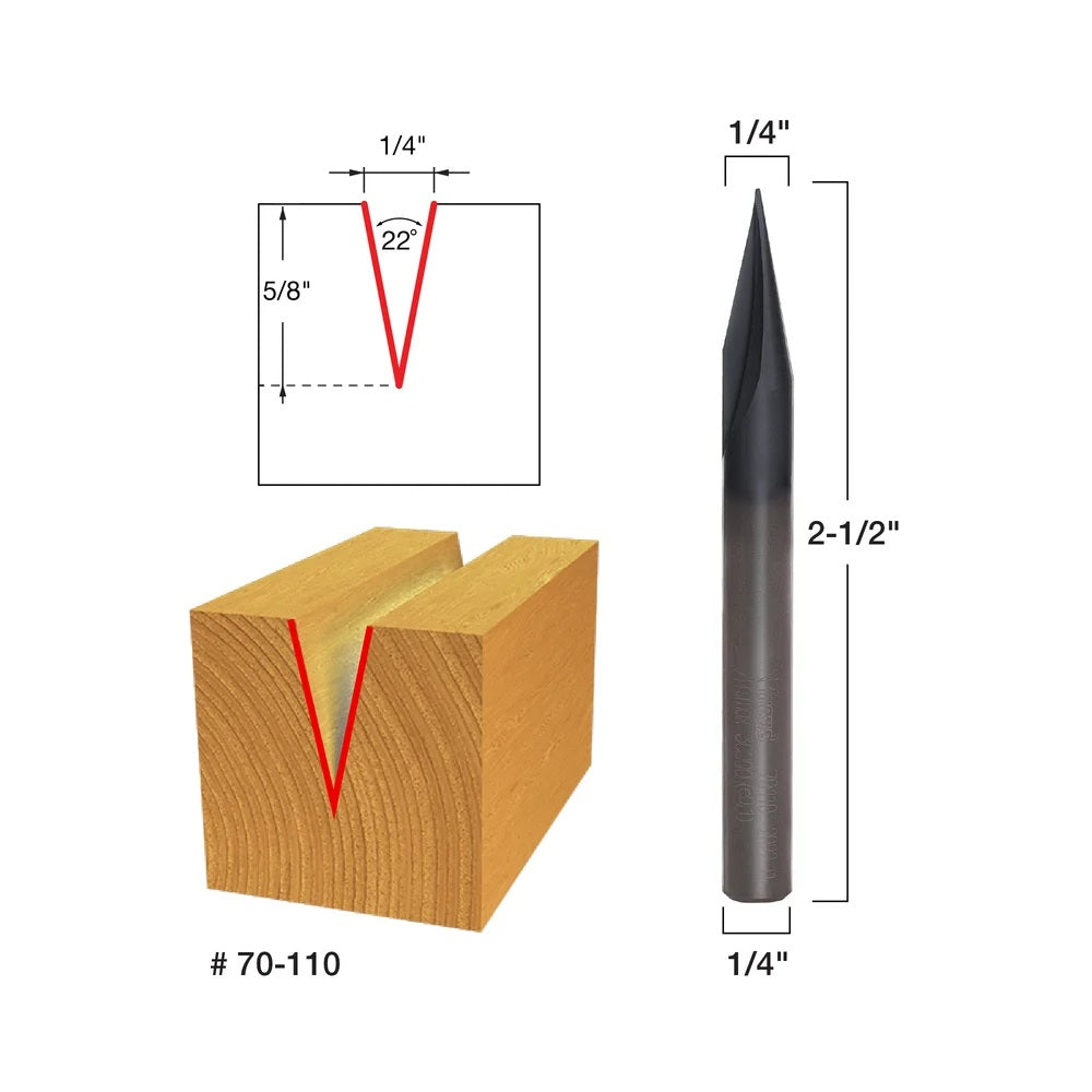Meter Engraving V Groove Bit