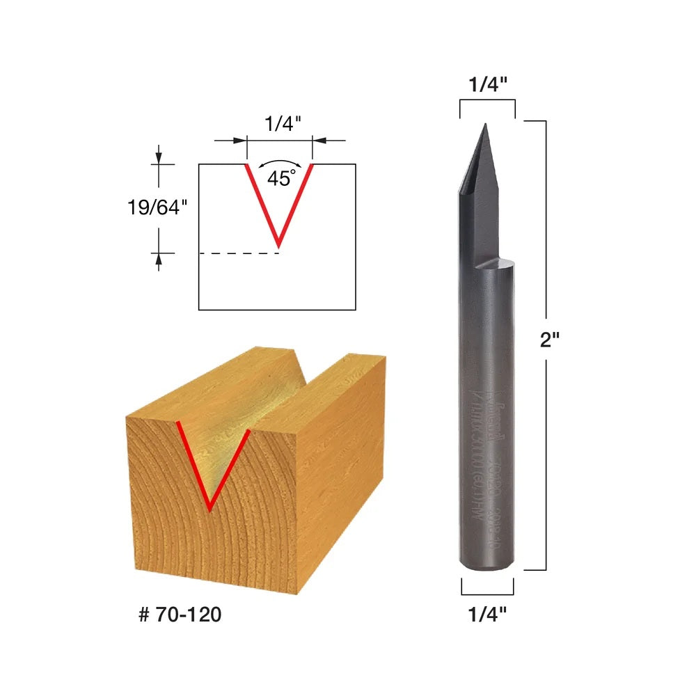 Meter Engraving V Groove Bit